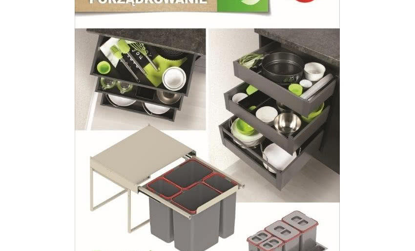 Propozycje akcesoriów meblowych do kuchni marki Rejs