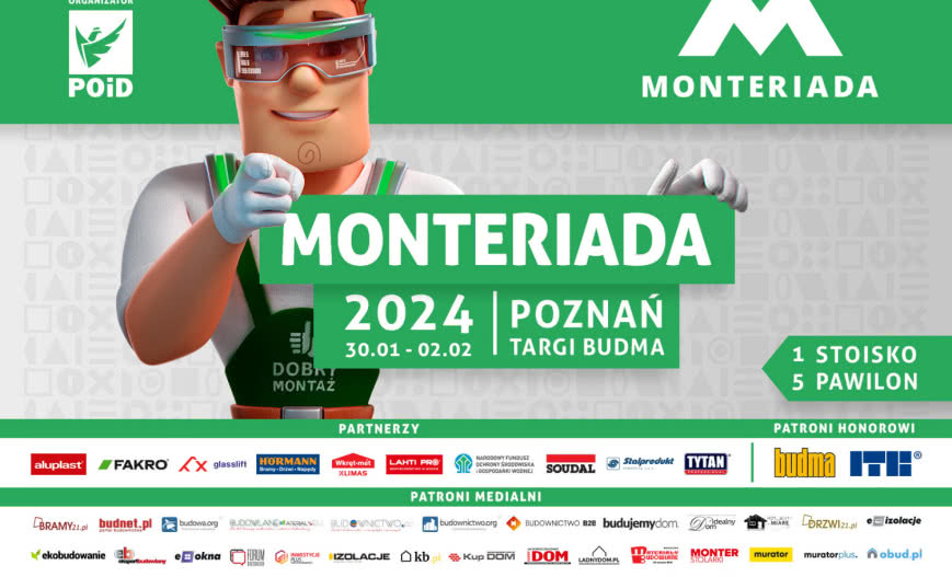 Zapraszamy na MONTERIADĘ 2024 na targach BUDMA – już od 30 stycznia!