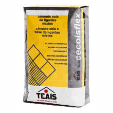 Klej do płytek z kompozycją spoiw Cecoisflex marki TEAIS