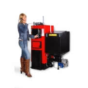 kocioł pionowy z automatycznym podajnikiem paliwa K-Ret, KWM-SR, KWM-SGR