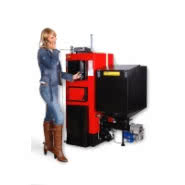 kocioł pionowy z automatycznym podajnikiem paliwa K-Ret, KWM-SR, KWM-SGR