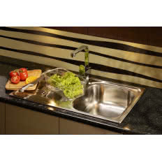 Zlewozmywak stalowy XYLO, bateria zlewozmywakowa Primo