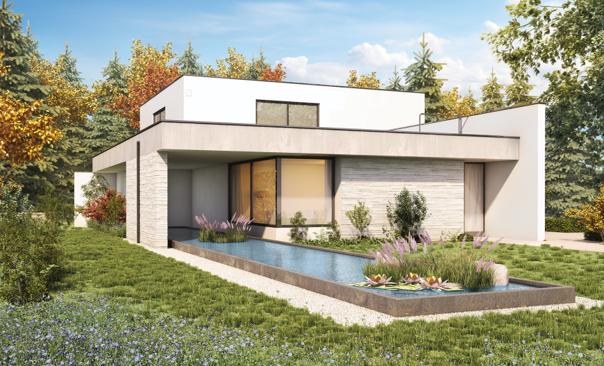 Budowa domu z płaskim dachem