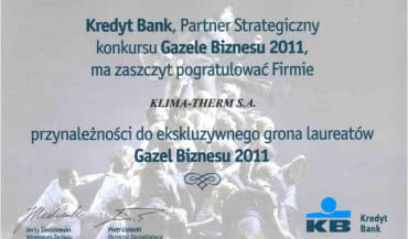 "Gazela Biznesu" dla Klima-Therm