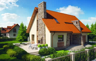 Kominek zewnętrzny na tarasie