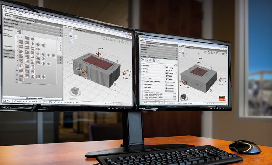 Anchor Designer - zaktualizowane narzędzie do projektowania połączeń z kotwami Simpson Strong-Tie