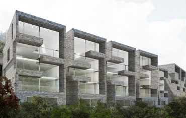 Europejskie fasady z balkonami w roli głównej