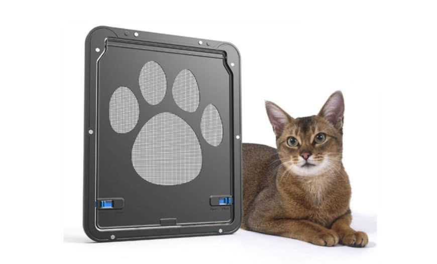 Wyjście dla domowych zwierząt montowane do moskitiery