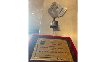 Raport Śnieżki nagrodzony w The Best Annual Report 2020 FFiL