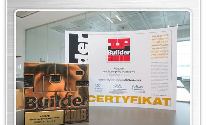 Blachy Pruszyński ze statuetką TOP Builder 2018