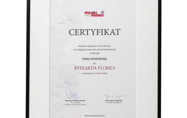Ryszard Florek laureatem Honorowej Perły Polskiej Gospodarki