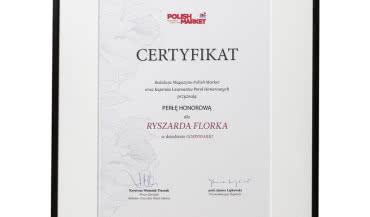 Ryszard Florek laureatem Honorowej Perły Polskiej Gospodarki