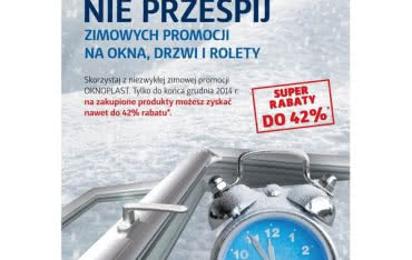 Super rabaty do 42% - promocja OKNOPLAST