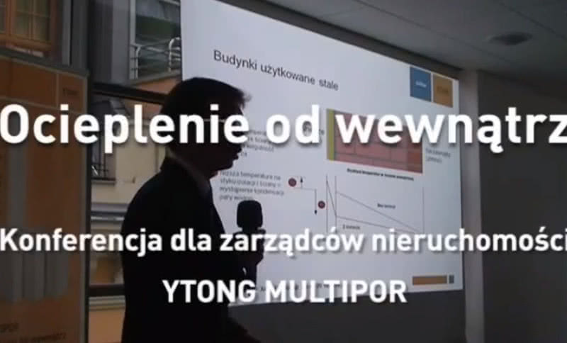 Harmonogram konferencji "Poprawa parametrów energetycznych obiektów dzięki ocieplaniu od wewnątrz"