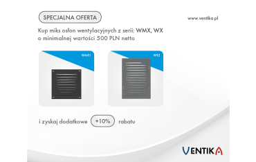 Osłony wentylacyjne ze stali marki VENTIKA dla skutecznej ochrony przed insektami
