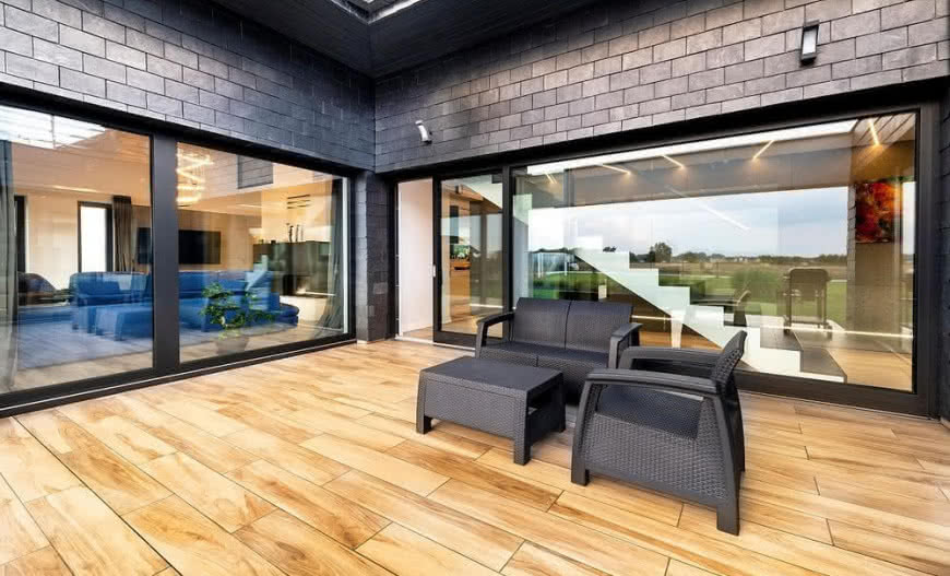 Drzwi podnoszono-przesuwne na taras od Sokółki