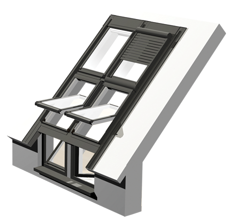 Okna kolankowe (fasadowe) z PVC