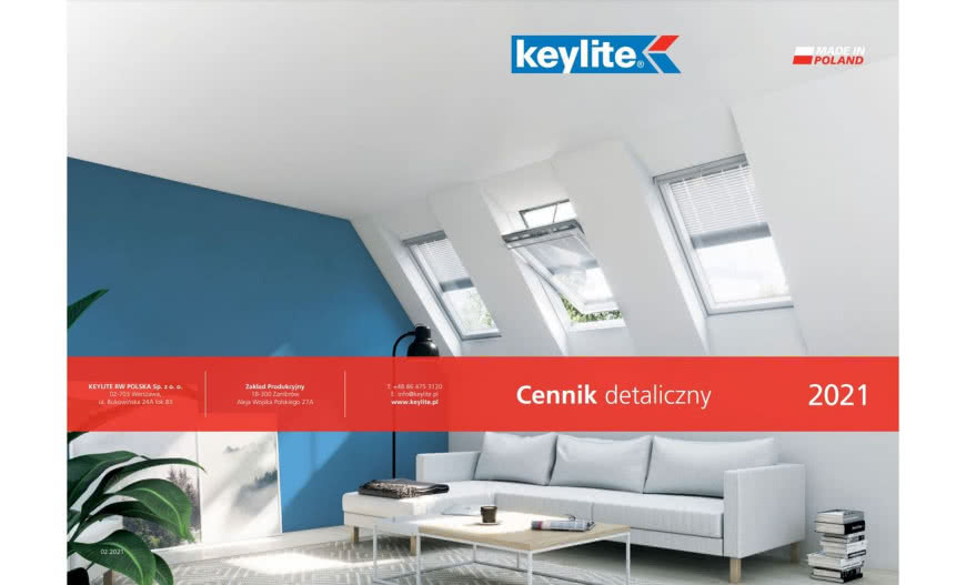Cennik produktów Keylite na 2021 rok