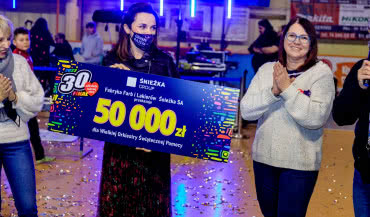 Śnieżka zagrała wspólnie z dębickim sztabem WOŚP