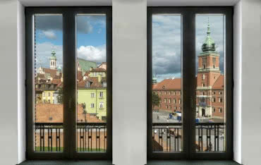 Szkło marki Pilkington na Placu Zamkowym