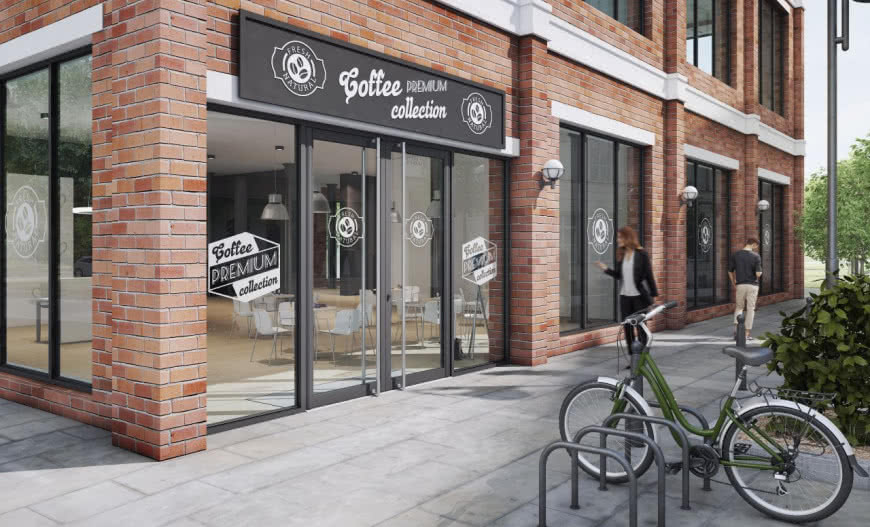 System drzwi i witryn z przegrodą termiczną MB-100GFT