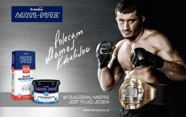 Mamed Khalidov ponownie w kampanii Śnieżka ACRYL-PUTZ®