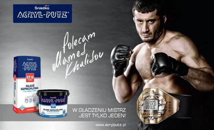 Mamed Khalidov ponownie w kampanii Śnieżka ACRYL-PUTZ®