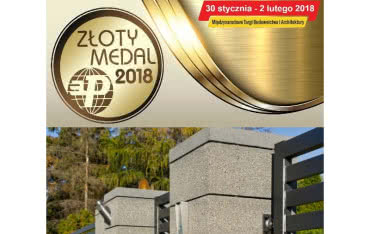 Złoty Medal MTP BUDMA 2018 dla ogrodzenia ROMA firmy JONIEC®