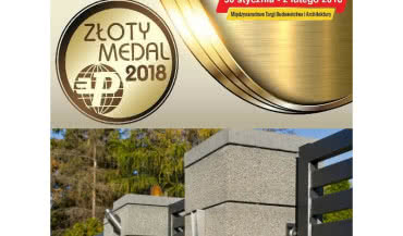 Złoty Medal MTP BUDMA 2018 dla ogrodzenia ROMA firmy JONIEC®