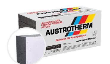 Nowość Austrotherm: grafitowe płyty styropianowe EPS FASSADA PREMIUM REFLEX