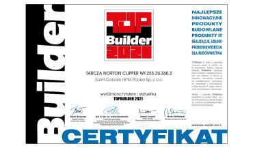 Tarcze Norton Clipper wyróżnione nagrodą TopBuilder 2021