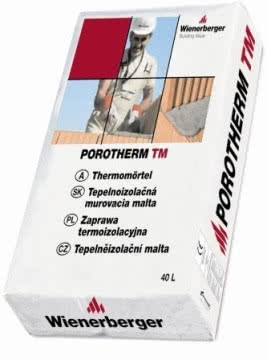Termoizolacyjna zaprawa murarska Porotherm TM