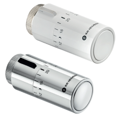 Halo – głowica termostatyczna ze skalą temperatury