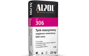 Tynk maszynowy w mniejszym opakowaniu