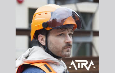 ATRA 40 - przemysłowy hełm ochronny z osłoną