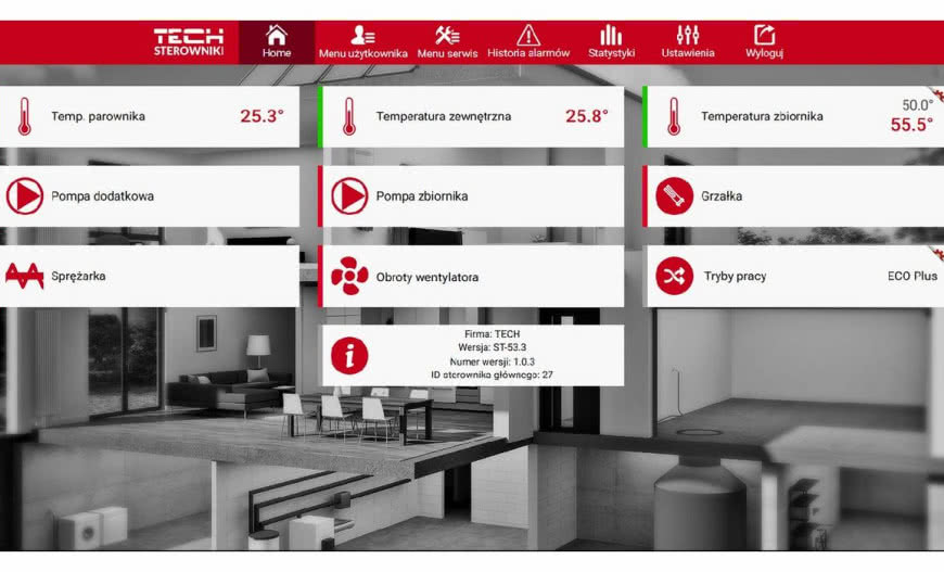 Zdalne sterowanie pompą ciepła