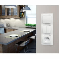 Osprzęt elektroinstalacyjny Ospel - seria Karo 