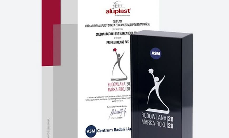 Budowlana Marka Roku 2020 dla Aluplast