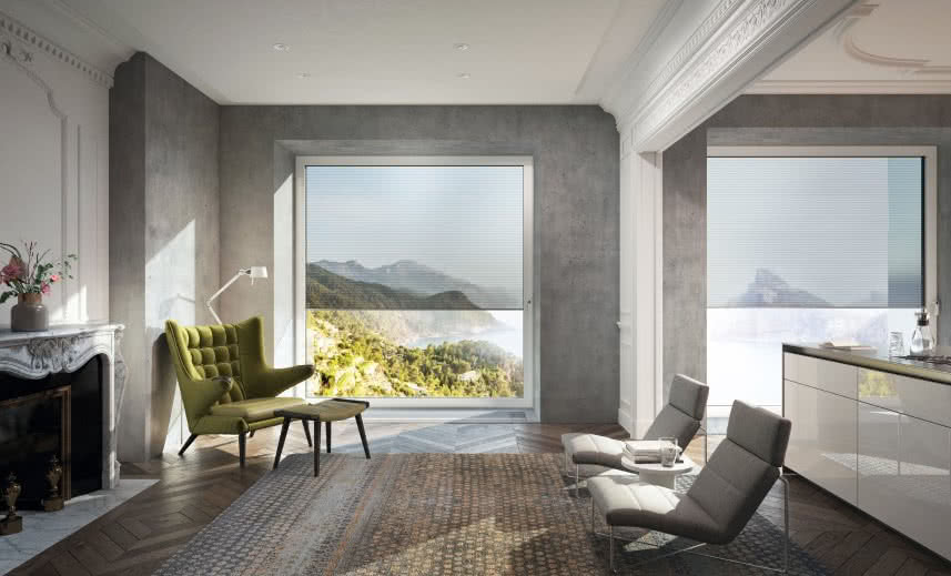 Okna z osłoną przeciwsłoneczną w ramie? Schüco pokazuje, jak to się robi!