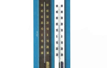 Termometr naścienny na PCV lub drewnie