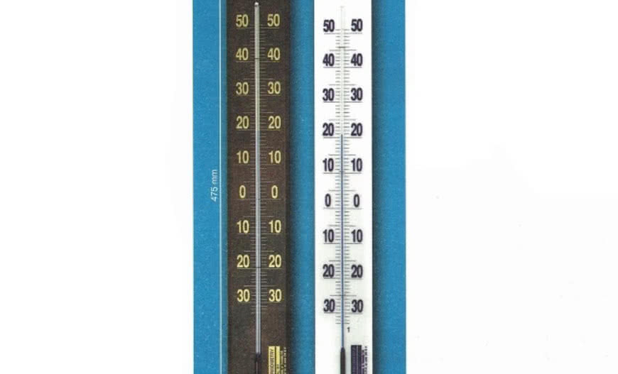 Termometr naścienny na PCV lub drewnie