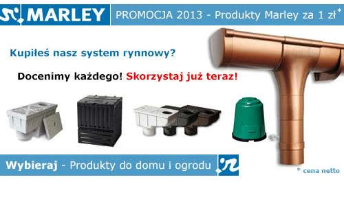 Wybieraj produkty do domu i ogrodu za 1 zł w akcji promocyjnej Marley
