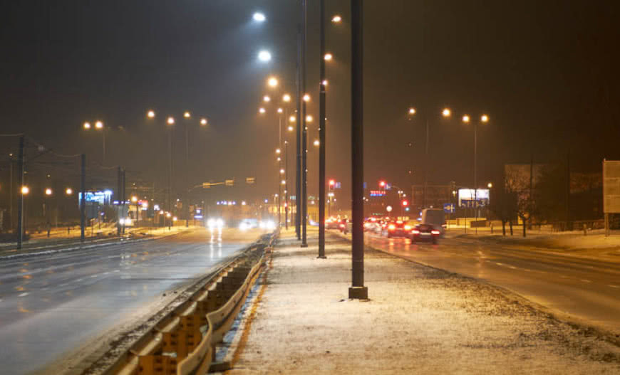 Instalacja LED firmy Philips oświetla ulicę w Krakowie