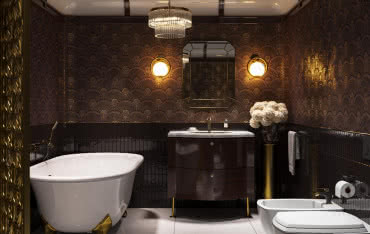 Łazienka jak z Orient Expressu