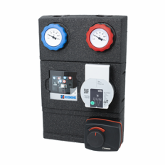 Grupa pompowa, z zaworem mieszającym i siłownikiem GRA200, GRA300