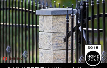 Ogrodzenie łupane GORC® firmy JONIEC® docenione przez jury projektu HOME ZONE Jakość i Niezawodność 2018