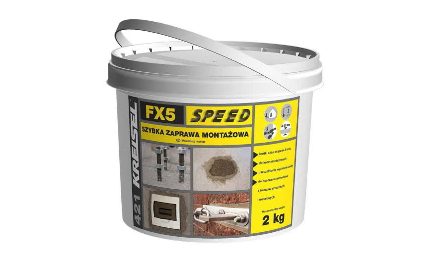 FX5 SPEED 421 - szybka zaprawa montażowa do betonu