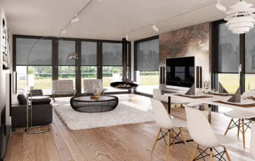 Osłony typu screen do dużych przeszkleń