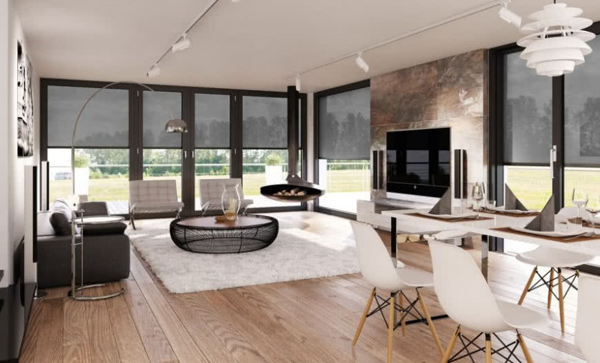 Osłony typu screen do dużych przeszkleń