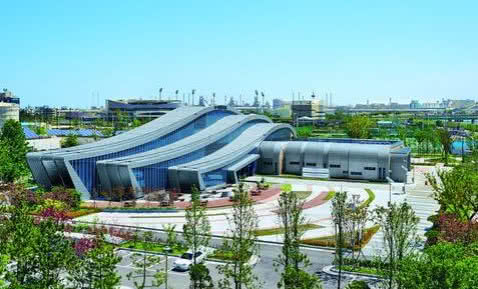 Oczyszczalnia ścieków w Pohang City z blachą Rheinzink